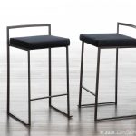 Fuji 26 Inch Black Velvet Industrial Counter Stool (Set of 3) 10 Fuji 26 Inch Black Velvet Industrial Counter Stool (Set of 3)