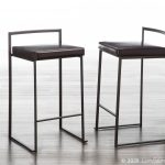 Fuji 26 Inch Brown Faux Leather Industrial Counter Stools (Set of 3) 12 Fuji 26 Inch Brown Faux Leather Industrial Counter Stools (Set of 3)