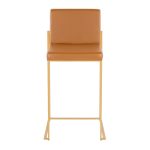 Fuji 26-Inch Gold and Camel Contemporary Counter Stools (Set of 2) 17 Fuji 26-Inch Gold and Camel Contemporary Counter Stools (Set of 2)