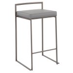 Fuji 26-Inch Industrial Antique Metal Grey Counter Stool (Set of 3) 13 Fuji 26-Inch Industrial Antique Metal Grey Counter Stool (Set of 3)
