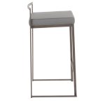 Fuji 26-Inch Industrial Antique Metal Grey Counter Stool (Set of 3) 14 Fuji 26-Inch Industrial Antique Metal Grey Counter Stool (Set of 3)