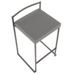 Fuji 26-Inch Industrial Antique Metal Grey Counter Stool (Set of 3) 18 Fuji 26-Inch Industrial Antique Metal Grey Counter Stool (Set of 3)
