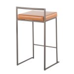 Fuji 26-Inch Industrial Camel Counter Stool Set (Set of 3) 15 Fuji 26-Inch Industrial Camel Counter Stool Set (Set of 3)