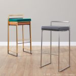 Fuji 26 White Metal Grey Faux Leather Contemporary Stools (Set of 3) 13 Fuji 26 White Metal Grey Faux Leather Contemporary Stools (Set of 3)