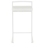 Fuji 26" White Metal Velvet Contemporary Counter Stool (Set of 3) 17 Fuji 26" White Metal Velvet Contemporary Counter Stool (Set of 3)