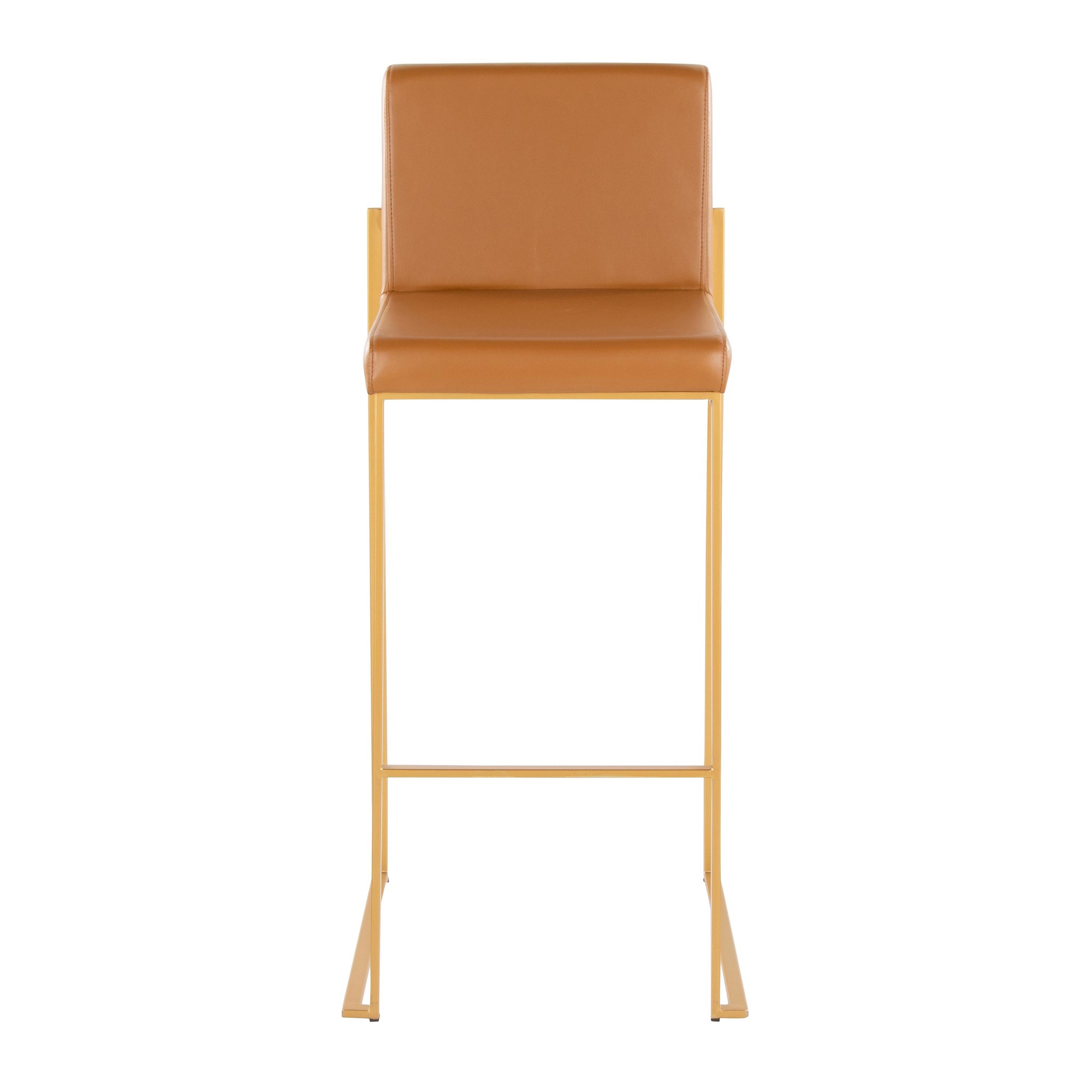 Fuji 30 Gold Camel Contemporary High Back Barstool (Set of 2) 8 Fuji 30 Gold Camel Contemporary High Back Barstool (Set of 2) - Image 8
