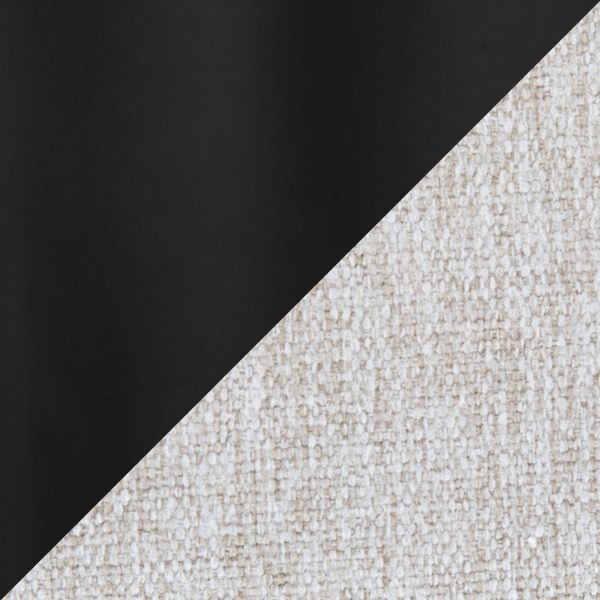 Fuji 30 Inch Black Steel Beige Fabric Contemporary Barstool Set of 3 9