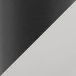 Fuji 44-Inch Contemporary Black Metal and White Bench 20 Fuji 44-Inch Contemporary Black Metal and White Bench