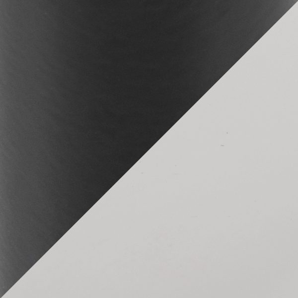 Fuji 44 Inch Contemporary Black Metal and White Bench 9