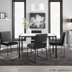 Fuji Black Velvet High Back Contemporary Dining Chairs (Set of 2) 14 Fuji Black Velvet High Back Contemporary Dining Chairs (Set of 2)