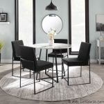 Fuji Black Velvet High Back Contemporary Dining Chairs (Set of 2) 13 Fuji Black Velvet High Back Contemporary Dining Chairs (Set of 2)