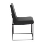 Fuji Black Velvet High Back Contemporary Dining Chairs (Set of 2) 19 Fuji Black Velvet High Back Contemporary Dining Chairs (Set of 2)