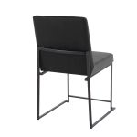 Fuji Black Velvet High Back Contemporary Dining Chairs (Set of 2) 20 Fuji Black Velvet High Back Contemporary Dining Chairs (Set of 2)