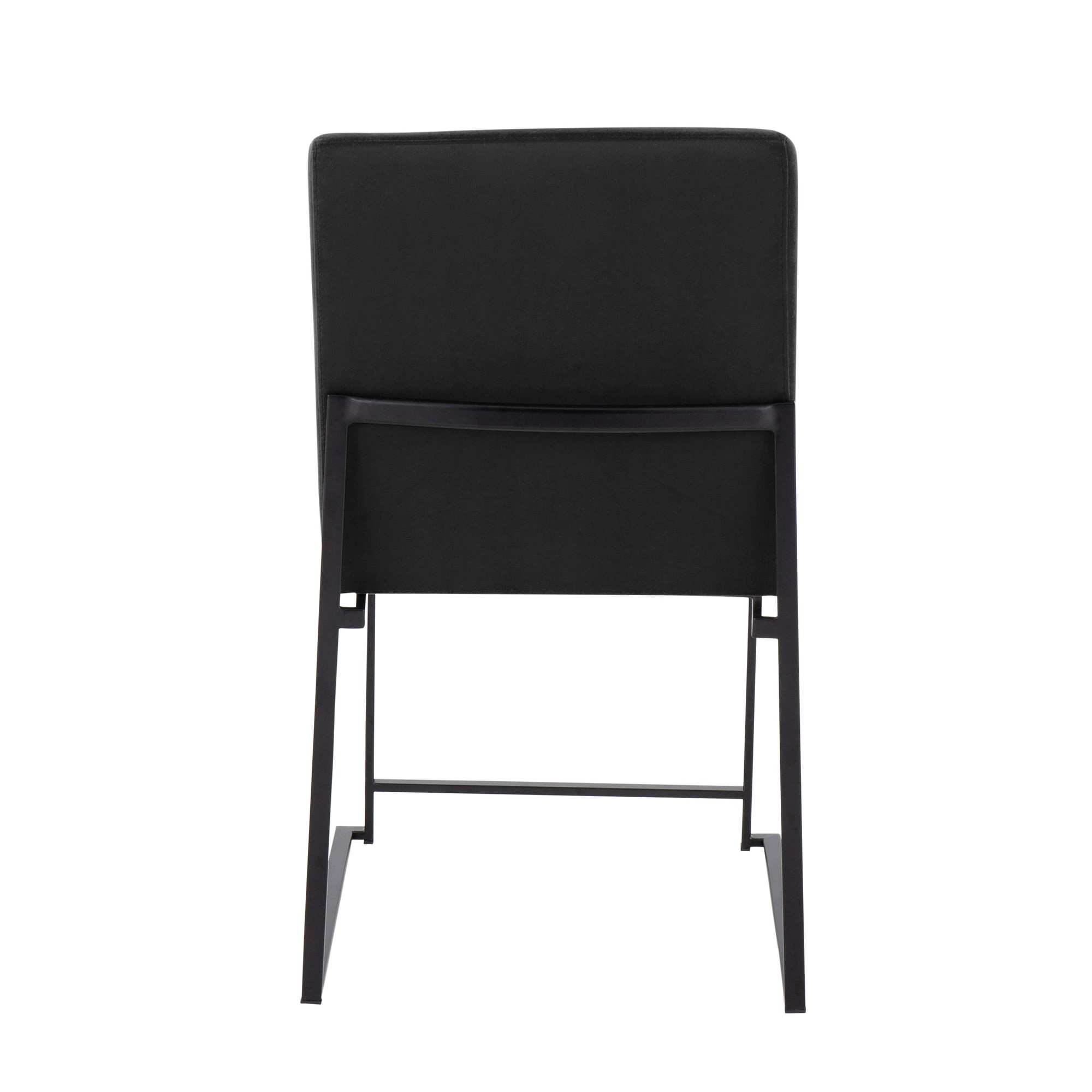 Fuji Black Velvet High Back Contemporary Dining Chairs (Set of 2) 9 Fuji Black Velvet High Back Contemporary Dining Chairs (Set of 2) - Image 9