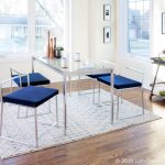 Fuji Blue Velvet Contemporary Stackable Dining Chairs (Set of 2) 15 Fuji Blue Velvet Contemporary Stackable Dining Chairs (Set of 2)