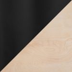 Fuji Contemporary Black Metal Natural Wood Dining Table 16 Fuji Contemporary Black Metal Natural Wood Dining Table