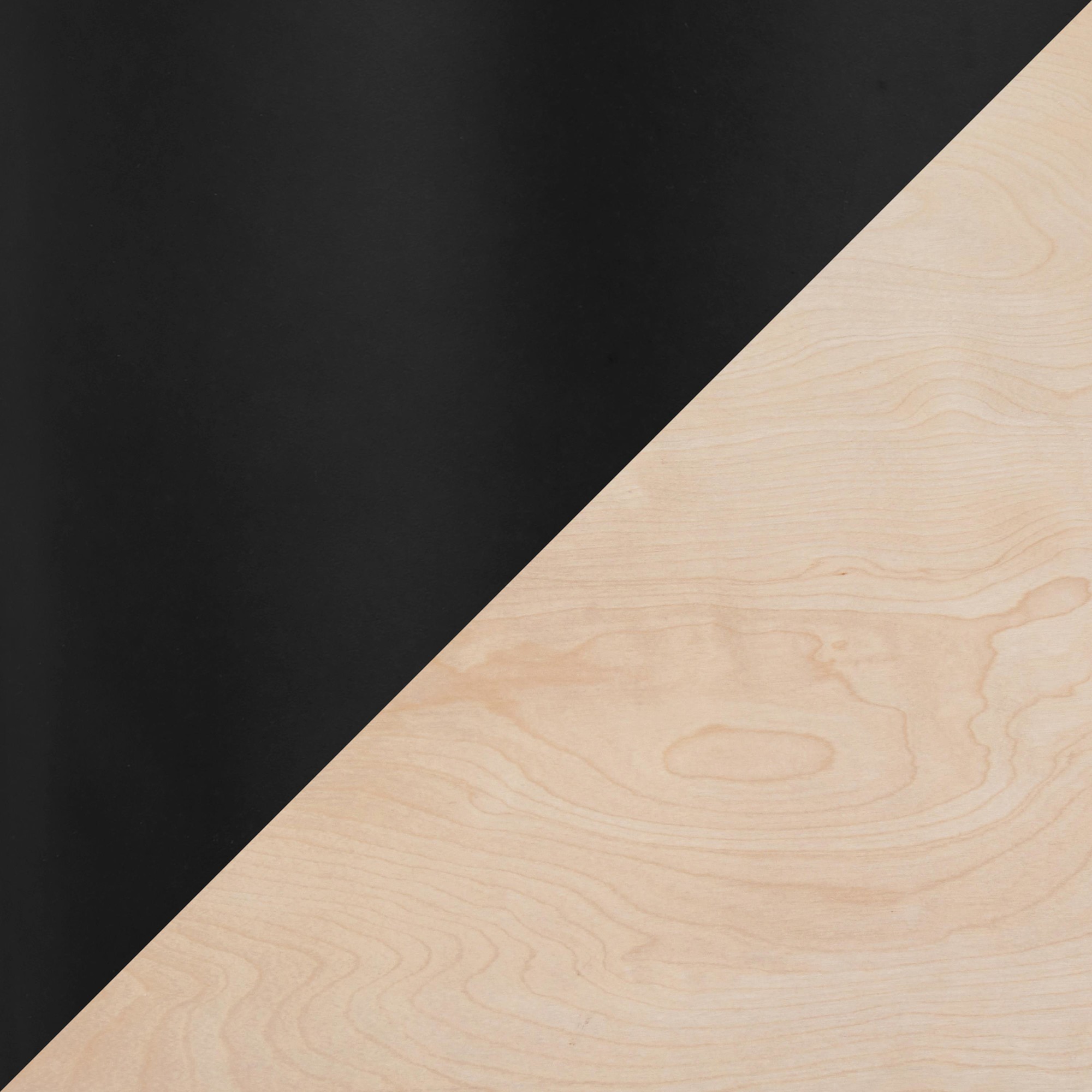 Fuji Contemporary Black Metal Natural Wood Dining Table 8 Fuji Contemporary Black Metal Natural Wood Dining Table - Image 8