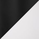 Fuji Contemporary Black Metal and White Wood Dining Table