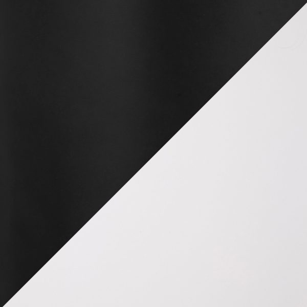 Fuji Contemporary Black Metal and White Wood Dining Table 9