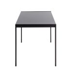 Fuji Contemporary Black Metal and Wood Dining Table 22 Fuji Contemporary Black Metal and Wood Dining Table
