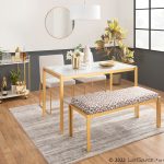 Fuji Contemporary Gold Metal Beige Leopard Fabric Bench 12 Fuji Contemporary Gold Metal Beige Leopard Fabric Bench