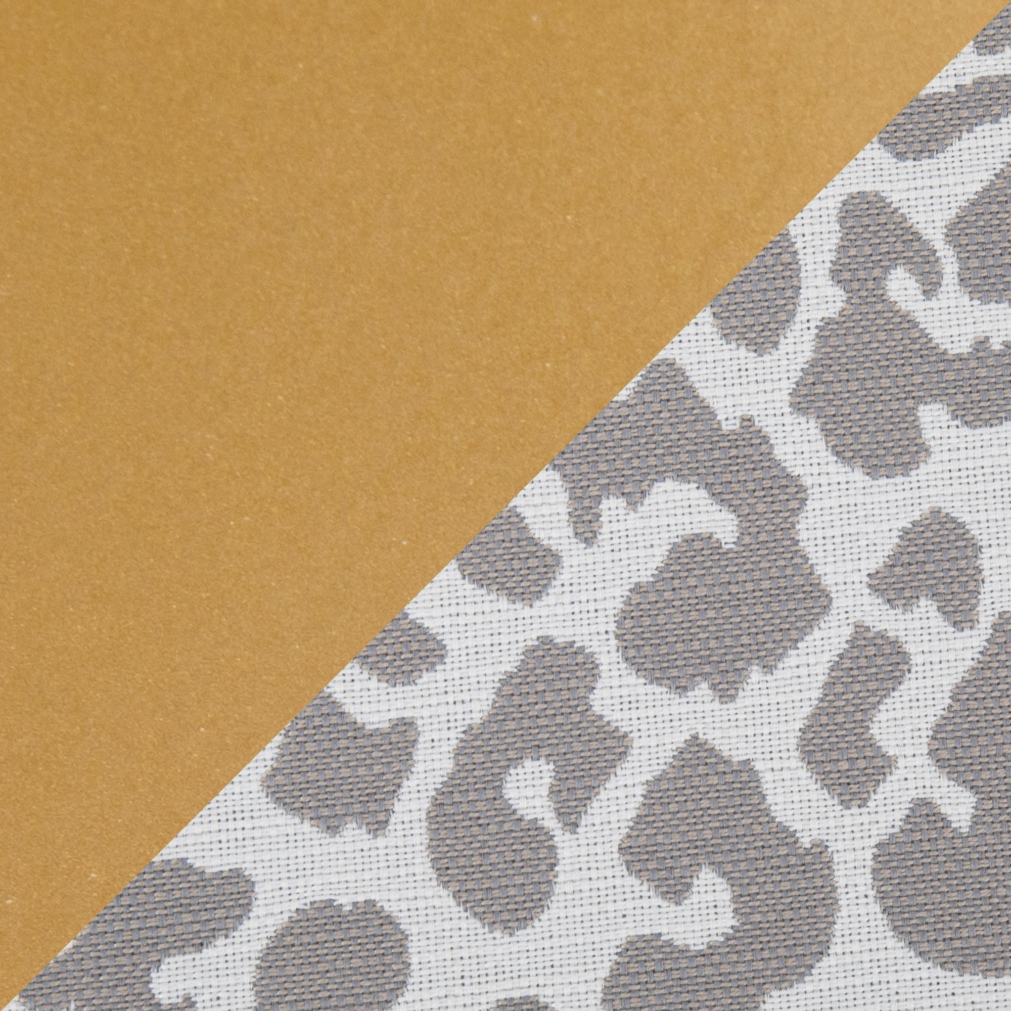 Fuji Contemporary Gold Metal Grey Leopard Fabric Bench 10 Fuji Contemporary Gold Metal Grey Leopard Fabric Bench - Image 10