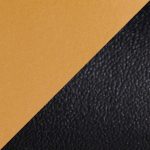 Fuji Contemporary Gold Metal and Black Faux Leather Bench 16 Fuji Contemporary Gold Metal and Black Faux Leather Bench