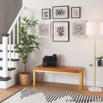Fuji Contemporary Gold and Camel Faux Leather Bench 11 Fuji Contemporary Gold and Camel Faux Leather Bench