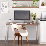 Fuji Contemporary Stainless Steel Walnut Dining Table 18 Fuji Contemporary Stainless Steel Walnut Dining Table