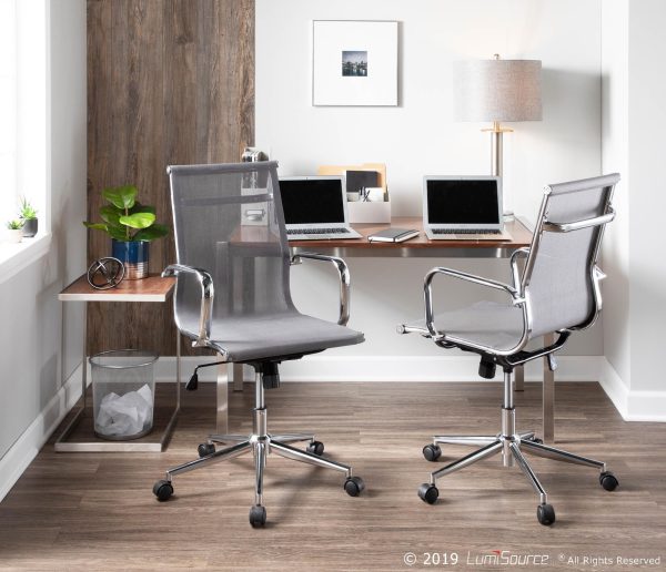 Fuji Contemporary Stainless Steel Walnut Dining Table 6