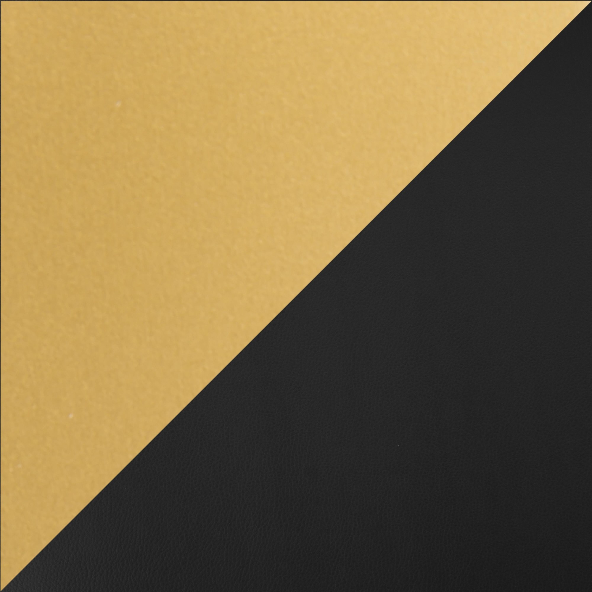 Fuji Gold and Black Faux Leather Contemporary Barstools (Set of 2) 12 Fuji Gold and Black Faux Leather Contemporary Barstools (Set of 2) - Image 12