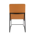 Fuji High Back Contemporary Black and Camel Dining Chairs (Set of 2) 20 Fuji High Back Contemporary Black and Camel Dining Chairs (Set of 2)