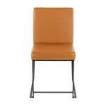 Fuji High Back Contemporary Black and Camel Dining Chairs (Set of 2) 21 Fuji High Back Contemporary Black and Camel Dining Chairs (Set of 2)