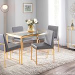 Fuji High Back Contemporary Grey Faux Leather Dining Chairs (Set of 2) 19 Fuji High Back Contemporary Grey Faux Leather Dining Chairs (Set of 2)