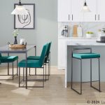 Fuji High Back Green Velvet Contemporary Dining Chairs (Set of 2) 16 Fuji High Back Green Velvet Contemporary Dining Chairs (Set of 2)