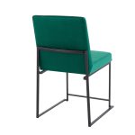 Fuji High Back Green Velvet Contemporary Dining Chairs (Set of 2) 20 Fuji High Back Green Velvet Contemporary Dining Chairs (Set of 2)
