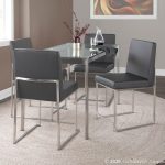 Fuji High Back Grey Contemporary Dining Chairs Stainless Steel (Set of 2) 18 Fuji High Back Grey Contemporary Dining Chairs Stainless Steel (Set of 2)
