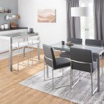 Fuji High Back Grey Contemporary Dining Chairs Stainless Steel (Set of 2) 17 Fuji High Back Grey Contemporary Dining Chairs Stainless Steel (Set of 2)