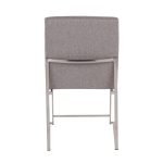Fuji High Back Light Grey Fabric Contemporary Dining Chairs (Set of 2) 21 Fuji High Back Light Grey Fabric Contemporary Dining Chairs (Set of 2)