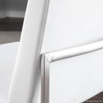 Fuji High Back Stainless Steel White Velvet Dining Chairs (Set of 2) 17 Fuji High Back Stainless Steel White Velvet Dining Chairs (Set of 2)