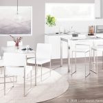 Fuji High Back Stainless Steel White Velvet Dining Chairs (Set of 2) 21 Fuji High Back Stainless Steel White Velvet Dining Chairs (Set of 2)