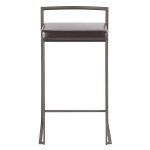 Fuji Industrial Antique Brown Faux Leather Counter Stool (Set of 2) 21 Fuji Industrial Antique Brown Faux Leather Counter Stool (Set of 2)