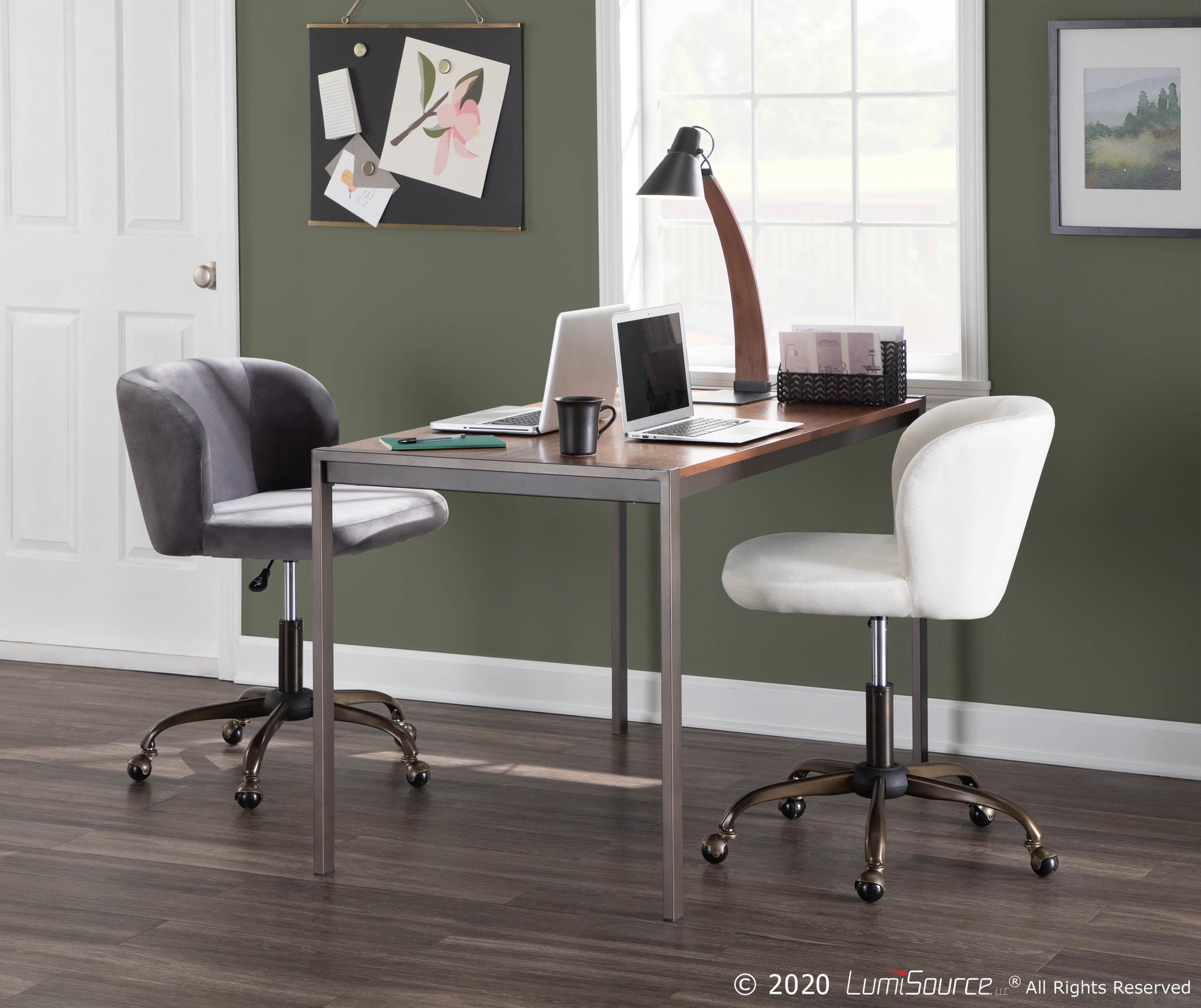 Fuji Industrial Antique Metal and Walnut Wood Dining Table 5 Fuji Industrial Antique Metal and Walnut Wood Dining Table - Image 5