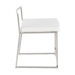 Fuji White Contemporary Stackable Dining Chairs (Set of 2) 17 Fuji White Contemporary Stackable Dining Chairs (Set of 2)