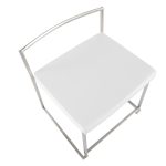 Fuji White Contemporary Stackable Dining Chairs (Set of 2) 21 Fuji White Contemporary Stackable Dining Chairs (Set of 2)