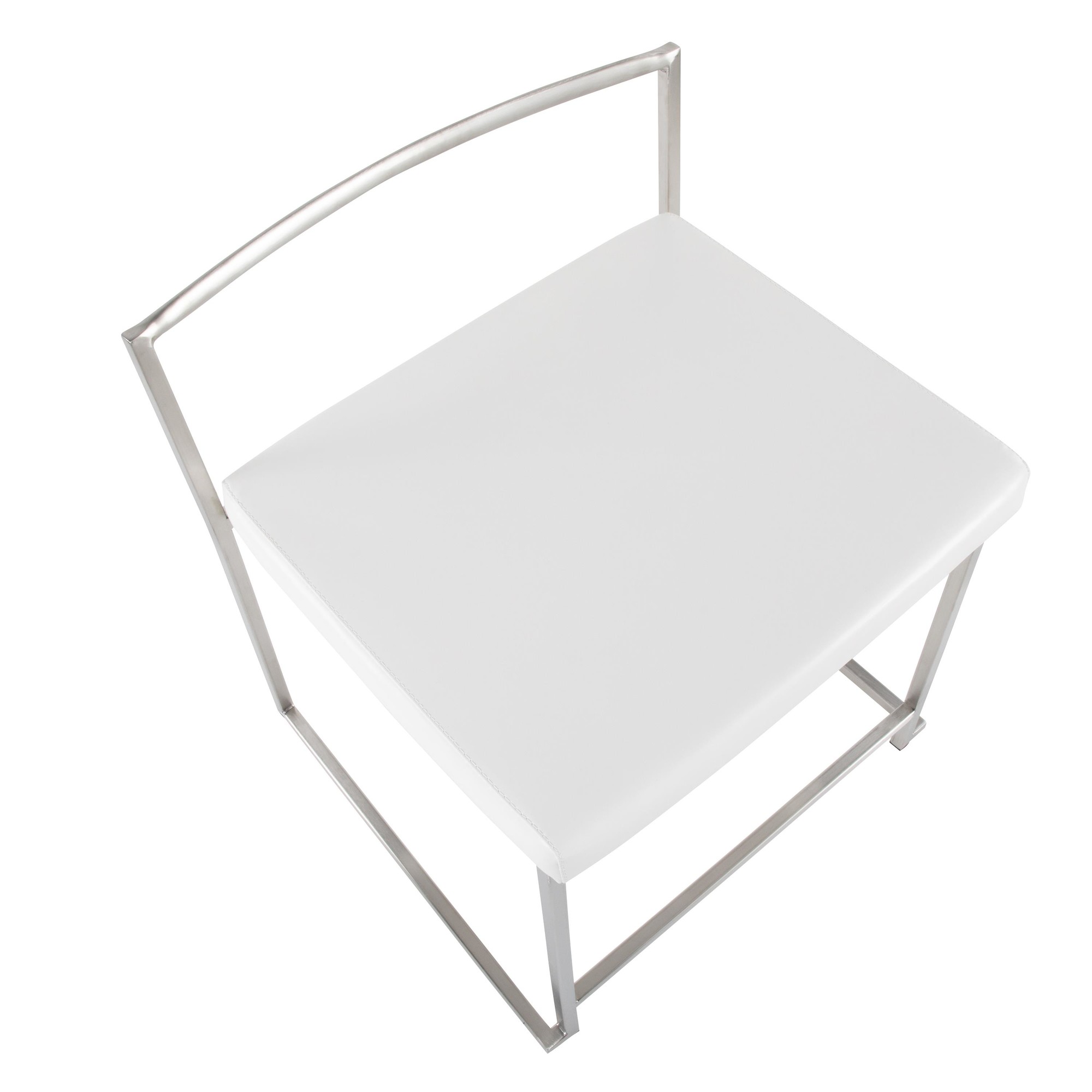 Fuji White Contemporary Stackable Dining Chairs (Set of 2) 9 Fuji White Contemporary Stackable Dining Chairs (Set of 2) - Image 9
