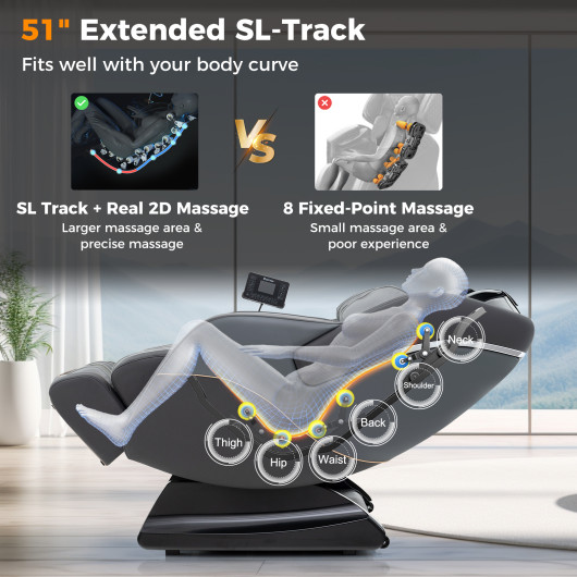 Zero Gravity Massage Chair with SL Track, Airbags, and Heater 3 Zero Gravity Massage Chair with SL Track, Airbags, and Heater - Image 3