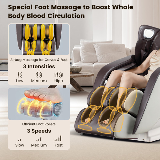 Zero Gravity Full Body Massage Chair with SL Track Heating - Image 7