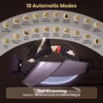 Zero Gravity 4D Massage Recliner with Airbags and Foot Rollers
