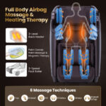 Zero Gravity 4D Massage Recliner with Airbags and Foot Rollers